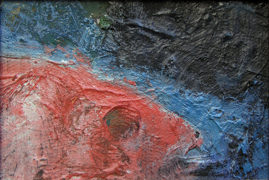24 Škarpina / Red Fish, ulje na drvu / oil on wood, 12 x 16,5 cm, 1995.